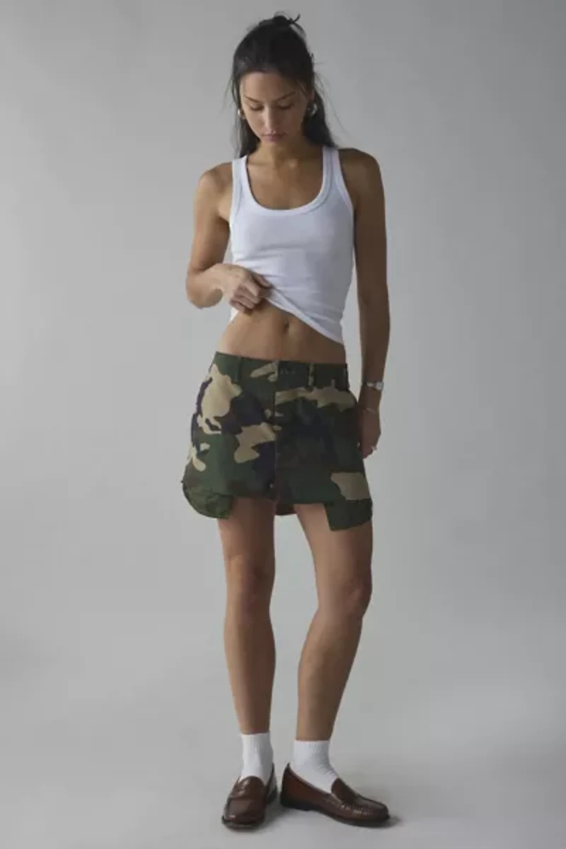 ReMADE By UO Camo Mini Skirt