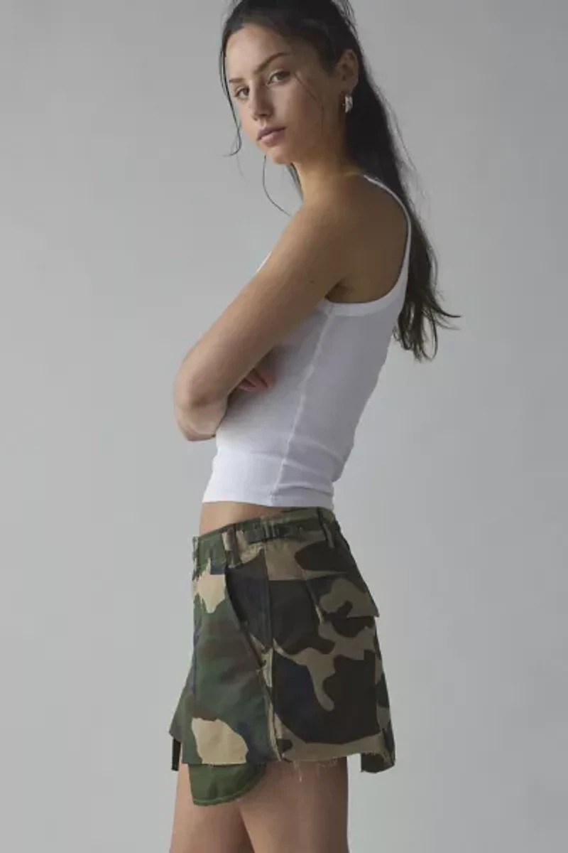 ReMADE By UO Camo Mini Skirt
