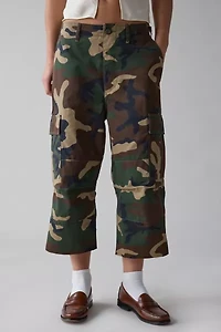 ReMADE By UO Camo Cargo Ankle Pant