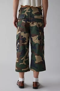 ReMADE By UO Camo Cargo Ankle Pant