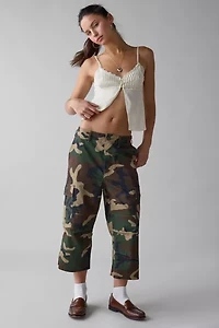 ReMADE By UO Camo Cargo Ankle Pant