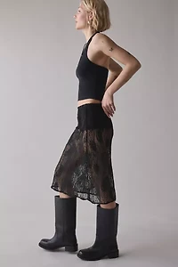 ReMADE By UO Sheer Lace Midi Skirt