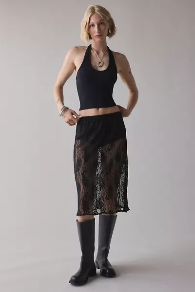 ReMADE By UO Sheer Lace Midi Skirt