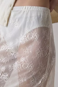 ReMADE By UO Sheer Lace Midi Skirt