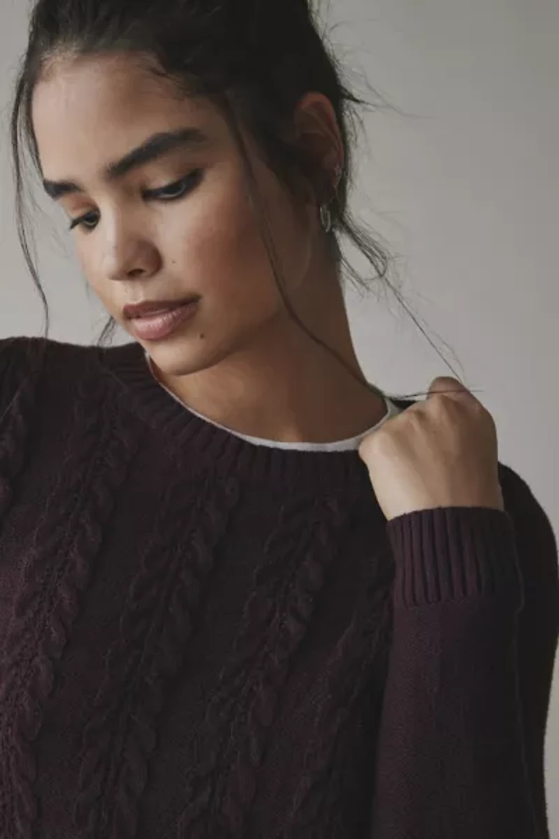 Vintage By UO Cable Knit Sweater