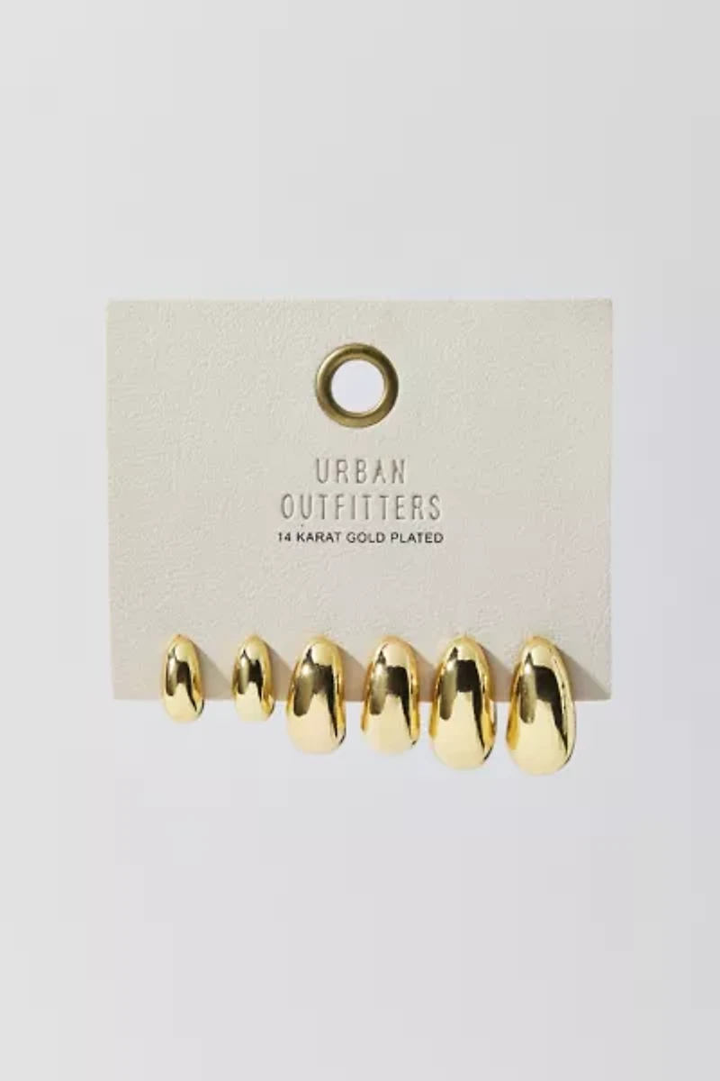 Dome Hoop Earring Set