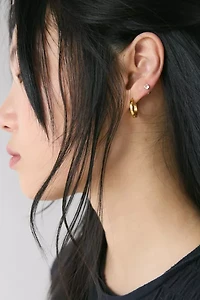 Shimmer Rhinestone Waterproof Earring Stack Set