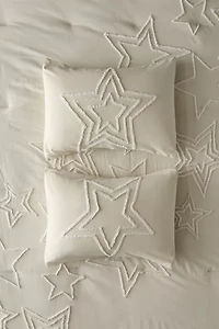 Star Icon Tufted Sham Set