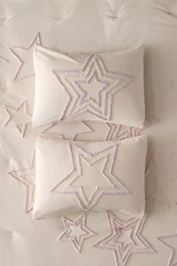 Star Icon Tufted Sham Set