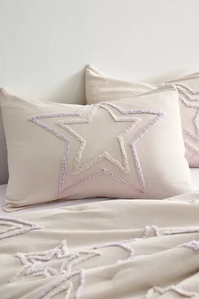 Star Icon Tufted Sham Set