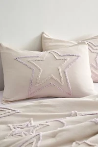 Star Icon Tufted Sham Set
