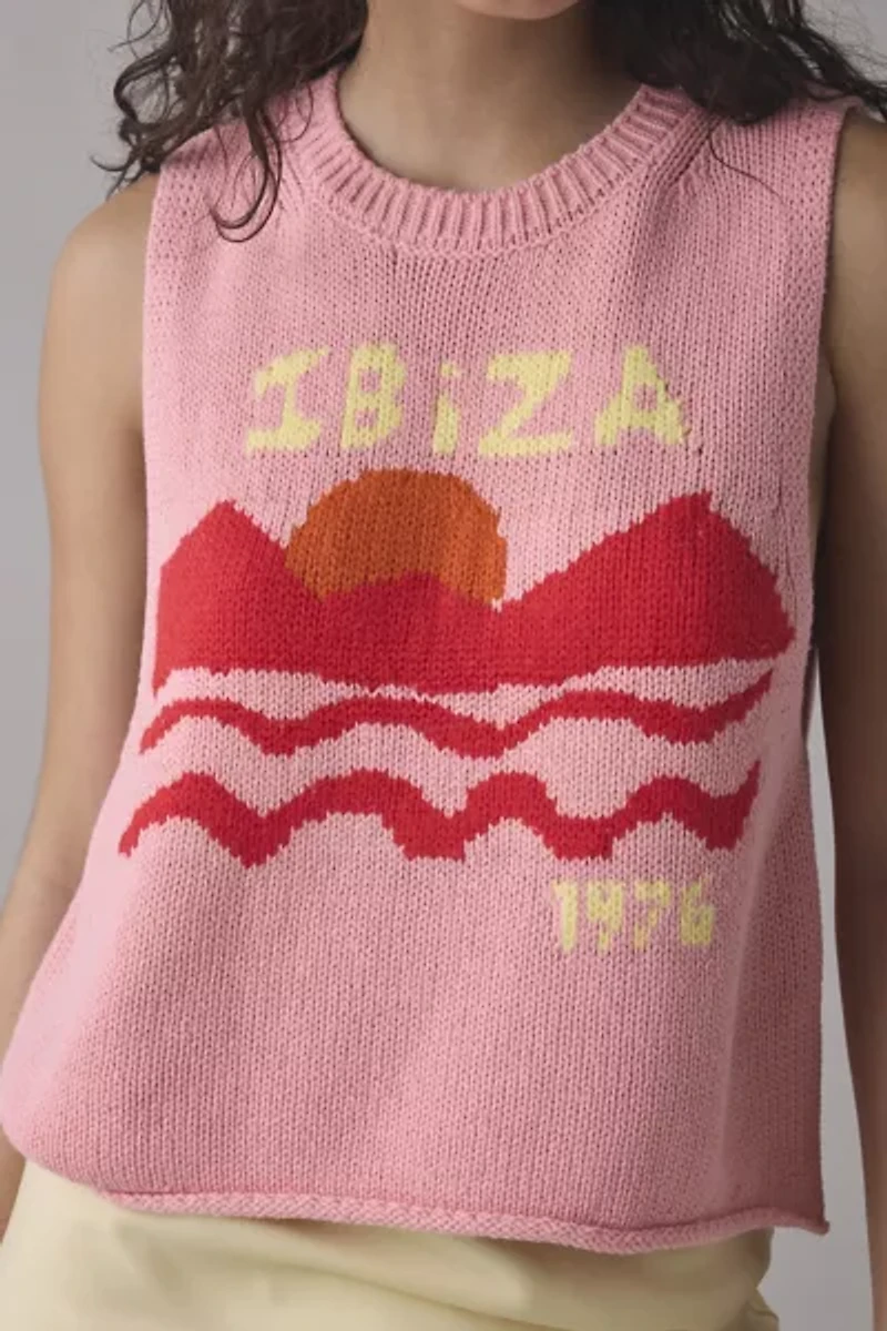 BDG Capri Destination Graphic Knit Vest Top