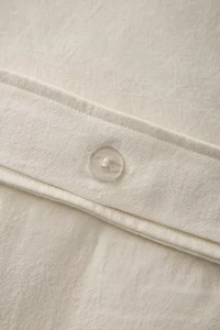 Wiggle Bordered Tufted Duvet Cover