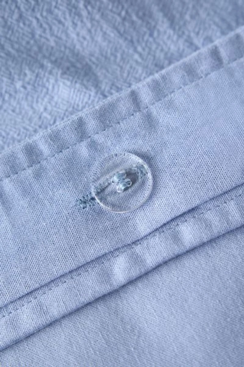 Wiggle Bordered Tufted Duvet Cover