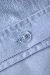 Wiggle Bordered Tufted Duvet Cover