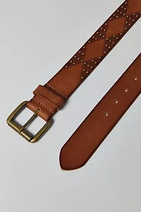 Studded Leather Belt