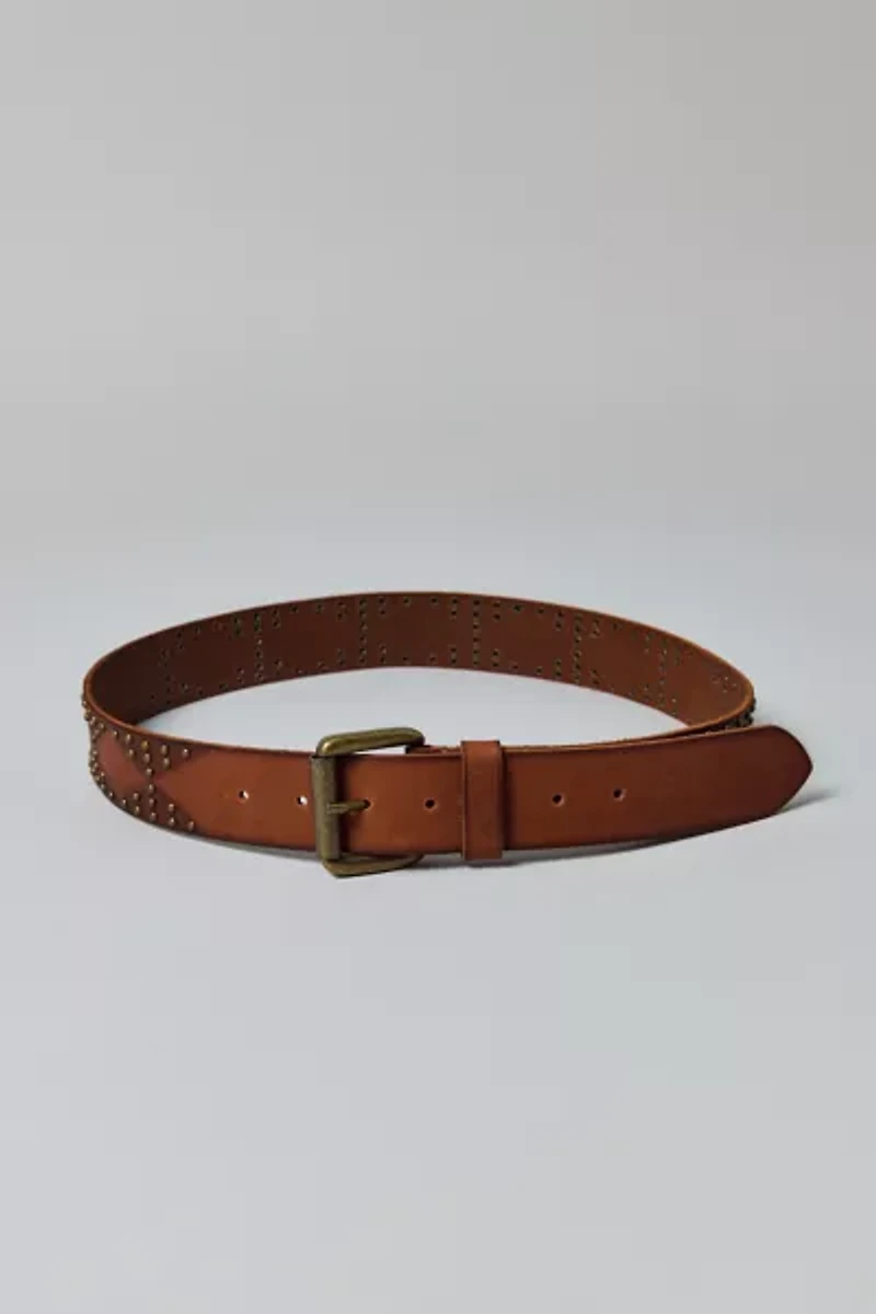 Studded Leather Belt