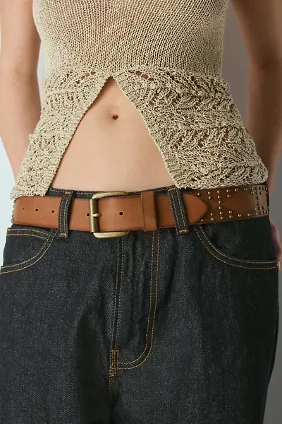 Studded Leather Belt