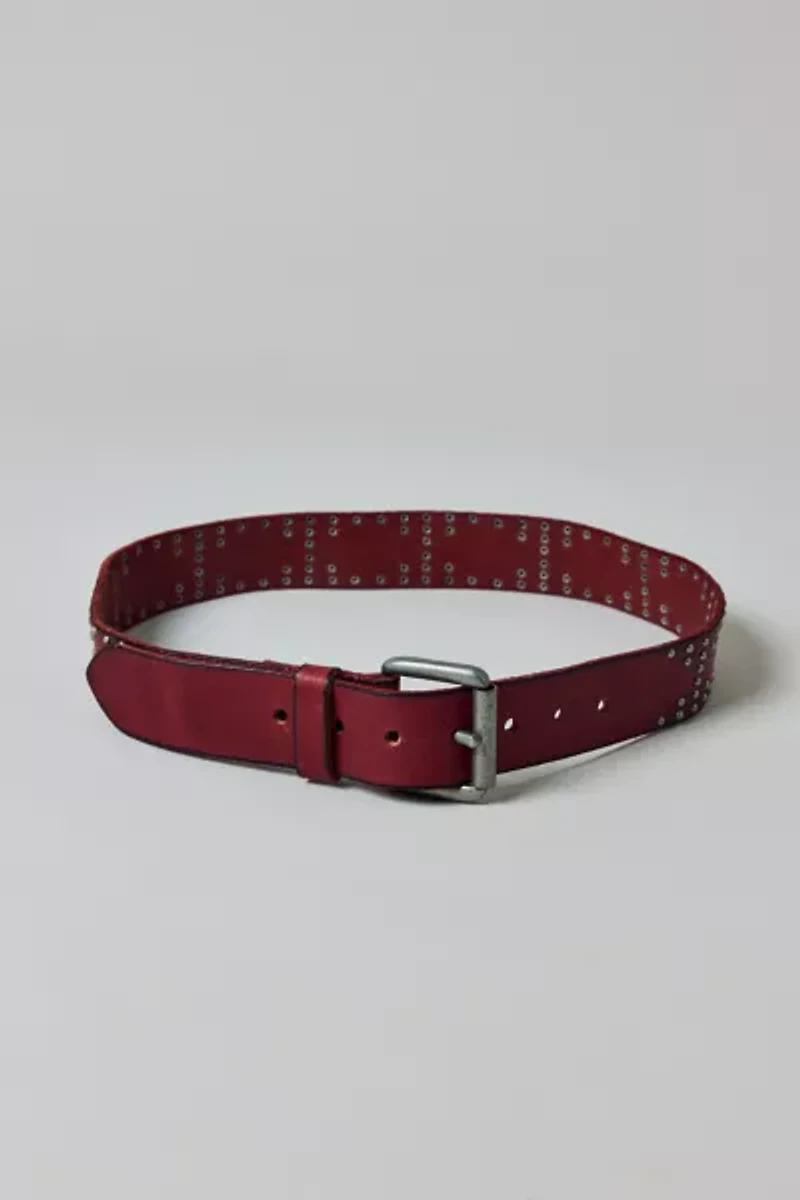 Studded Leather Belt