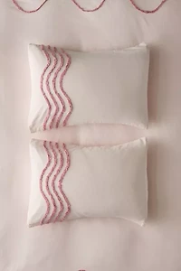 Wiggle Bordered Tufted Sham Set