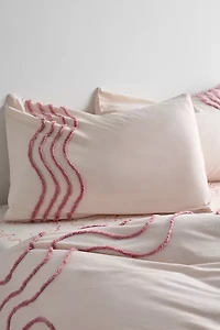 Wiggle Bordered Tufted Sham Set