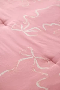 Painted Bows Patterned Comforter Set