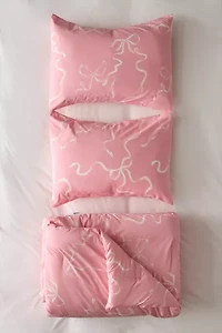 Painted Bows Patterned Comforter Set