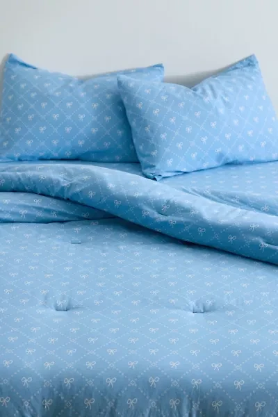 Eloise Bow Patterned Core Comforter Set