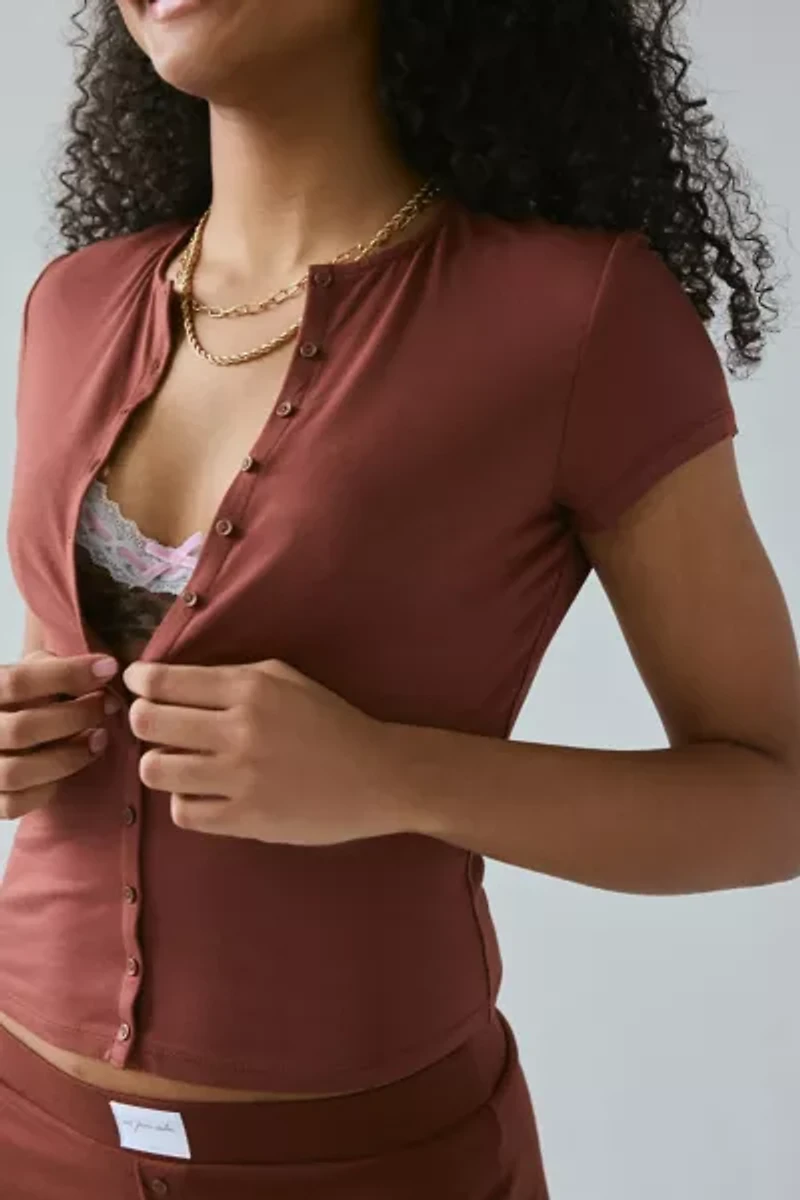 Out From Under Kiera Modern Sleep Short Sleeve Cardigan