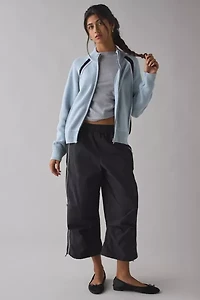 OBEY Lizzie Zip-Front Mock Neck Sweater