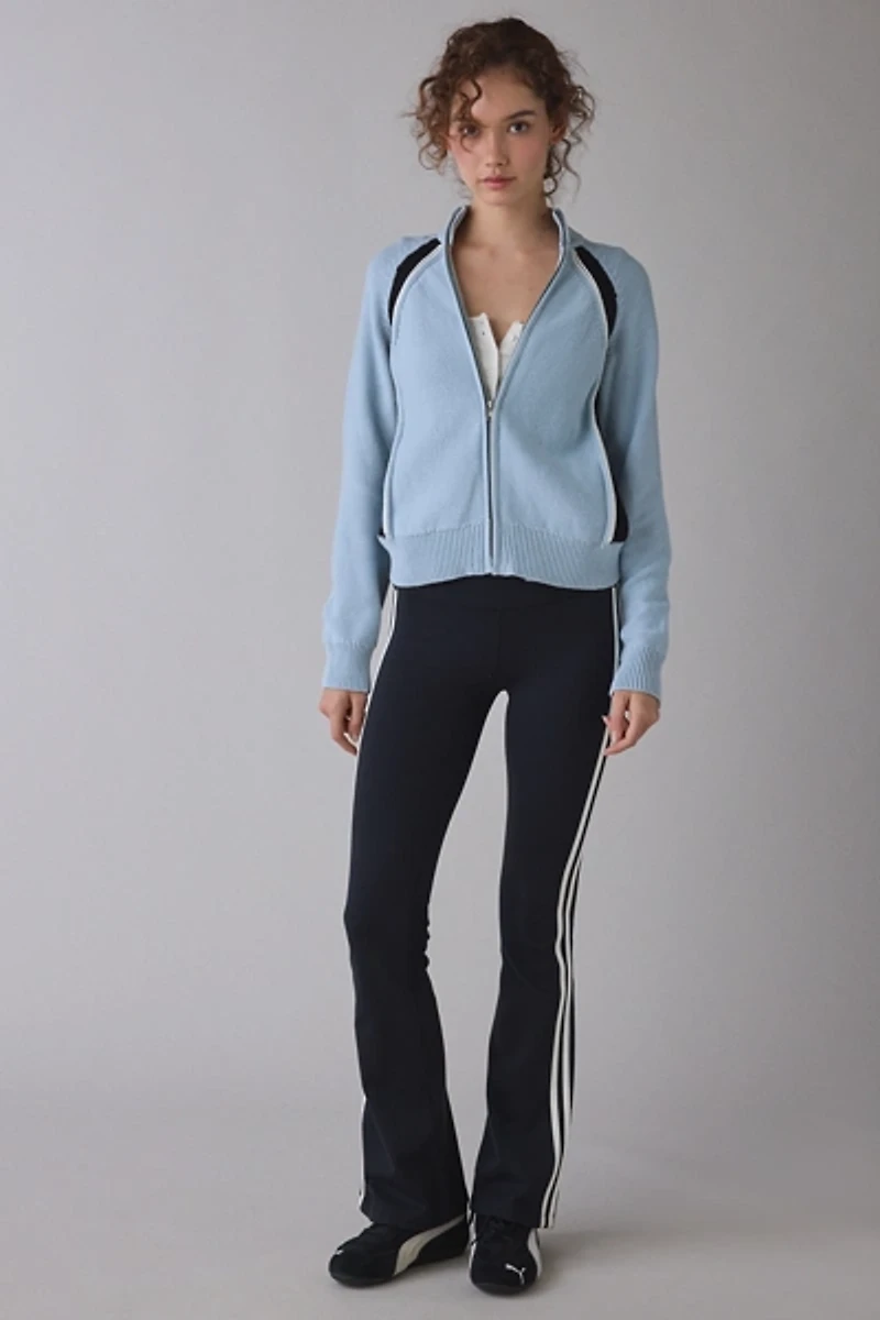 OBEY Lizzie Zip-Front Mock Neck Sweater