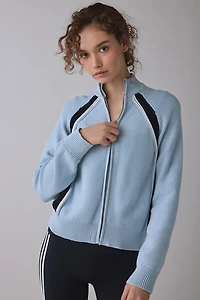 OBEY Lizzie Zip-Front Mock Neck Sweater