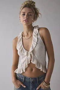 Kimchi Blue Solis Ruffle Racerback Vest