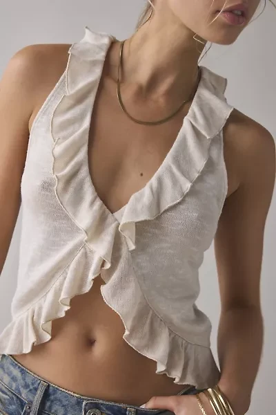 Kimchi Blue Solis Ruffle Racerback Vest