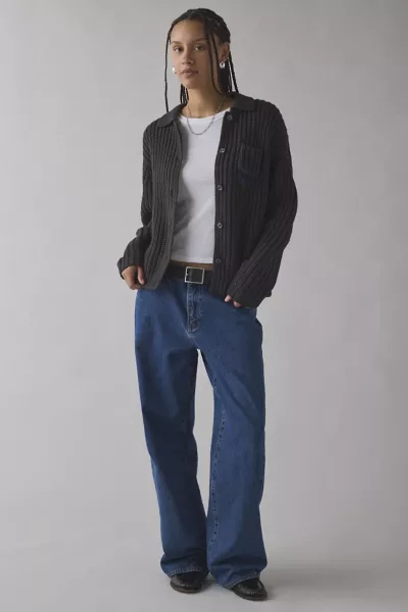 OBEY Julian Button Down Oversized Sweater
