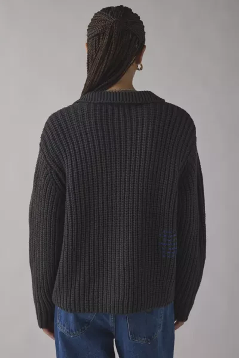 OBEY Julian Button Down Oversized Sweater