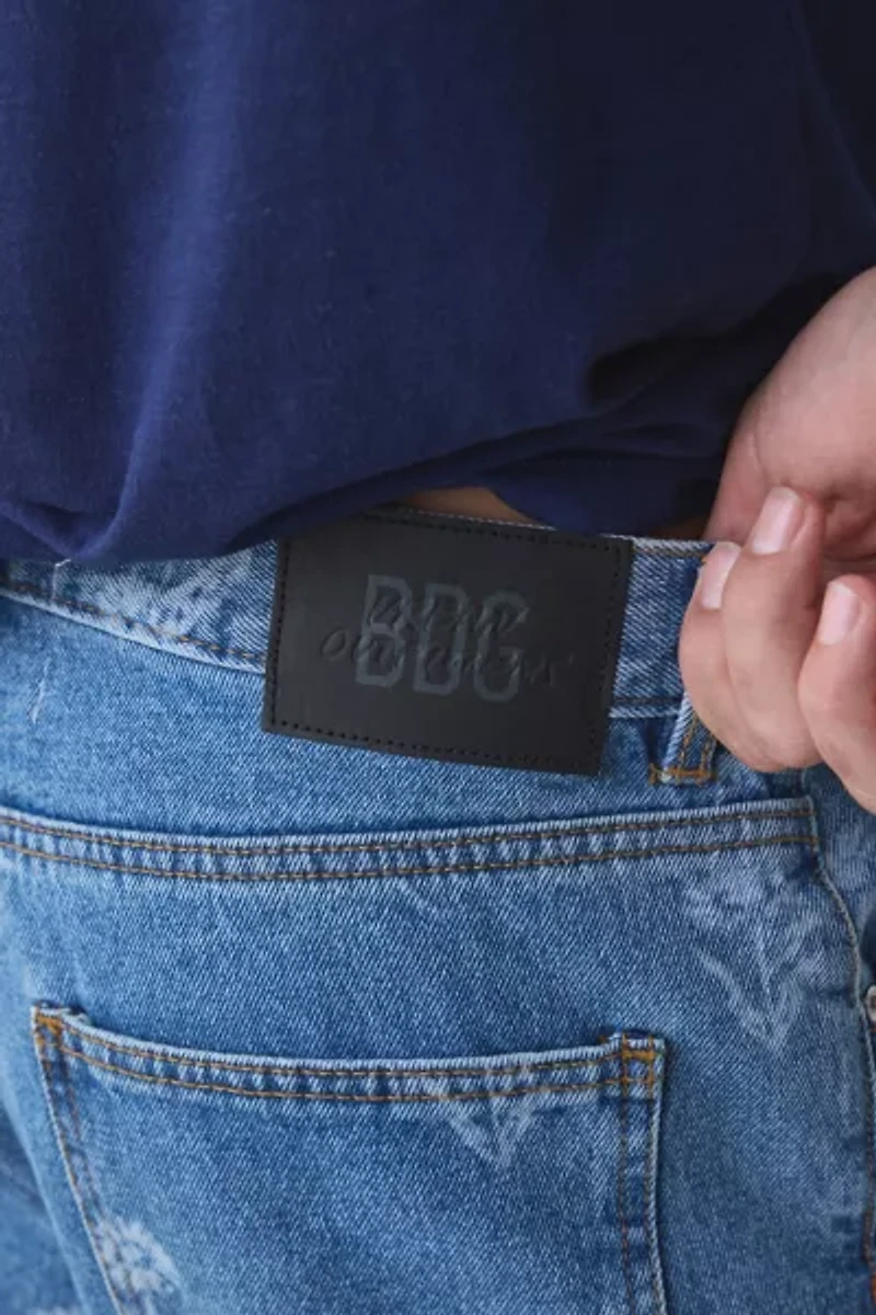 BDG Floral Pattern Baggy Skate Fit Jean
