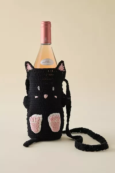 Cat Crochet Bottle Sling