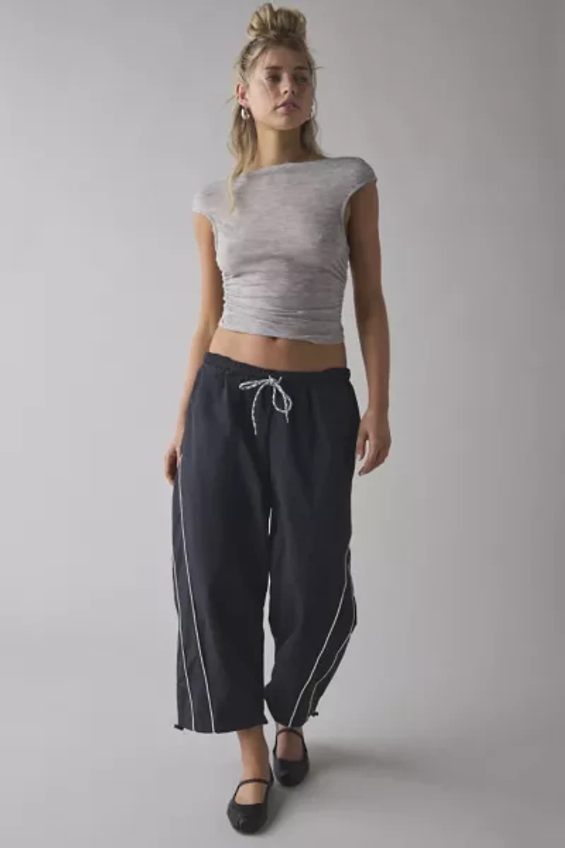 BDG Fast Track Low-Rise Cropped Nylon Pant