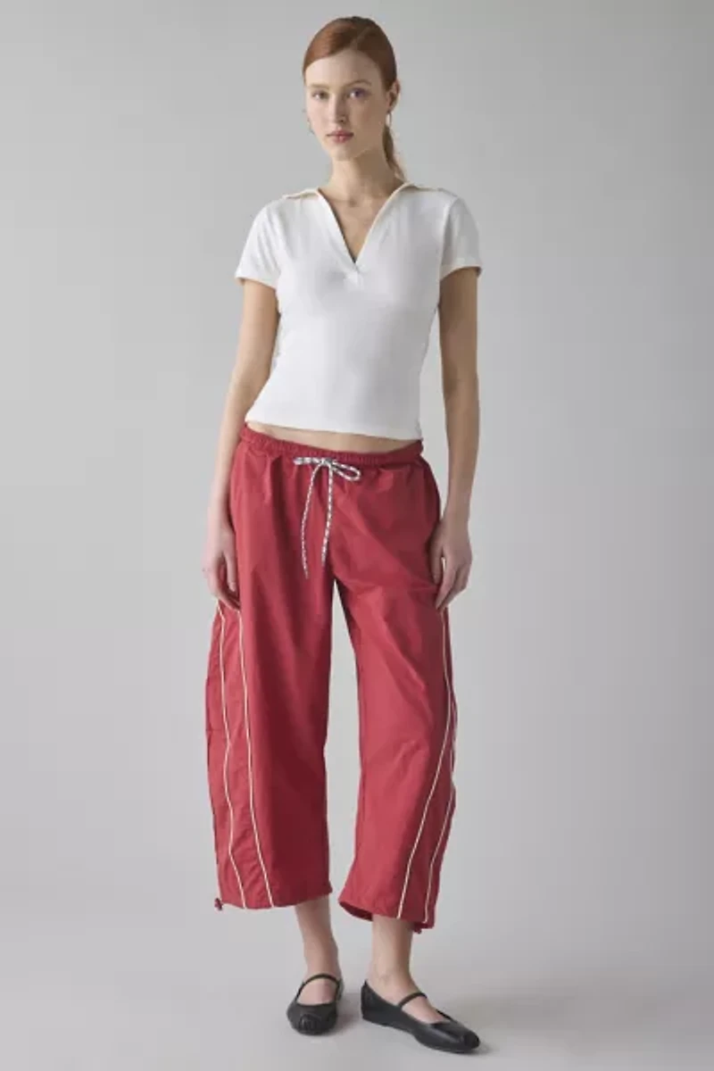 BDG Fast Track Low-Rise Cropped Nylon Pant