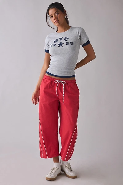 BDG Fast Track Low-Rise Cropped Nylon Pants