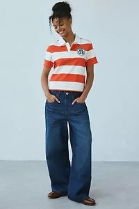 Starter Striped Short Sleeve Polo Shirt