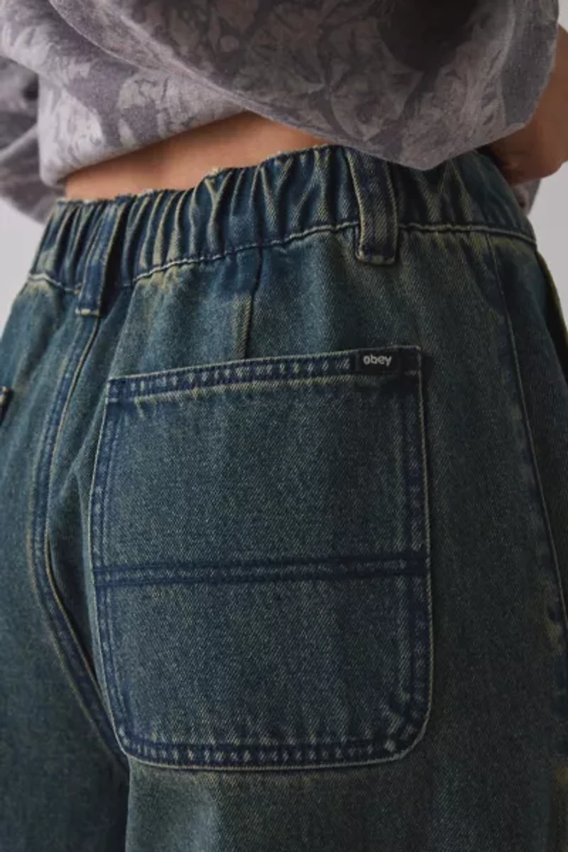 OBEY Leah III Baggy Double Knee Jeans
