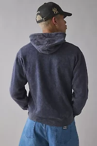 ReMADE By UO Acid Wash Zip-Up Hoodie Sweatshirt