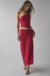 UO Harlow Lace Asymmetrical One-Shoulder Crop Top