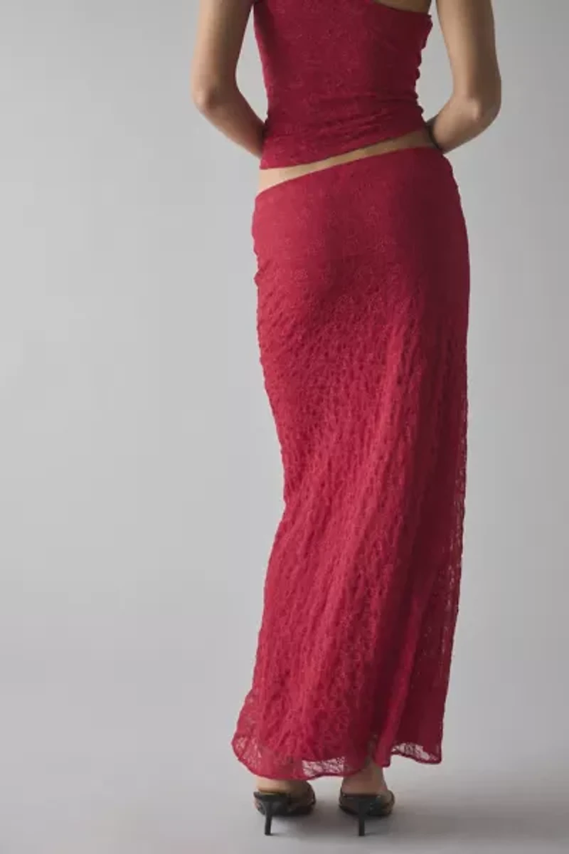 UO Harlow Lace Low-Rise Maxi Skirt