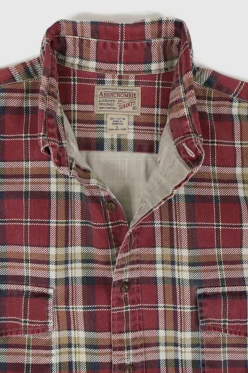Vintage Abercrombie Plaid Button-Down Shirt