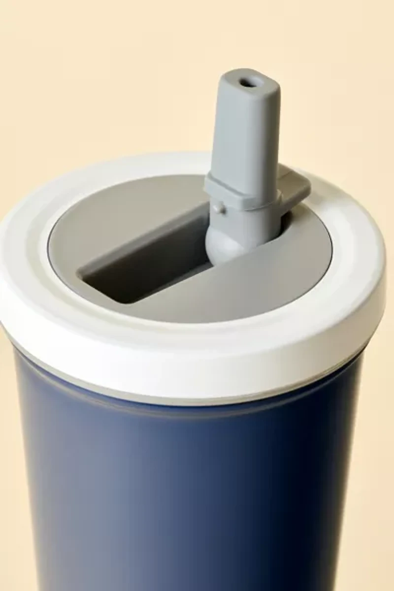 Mayim Color Block Flip Straw Tumbler