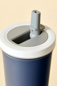 Mayim Color Block Flip Straw Tumbler