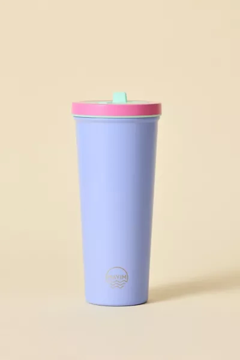 Mayim Color Block Flip Straw Tumbler